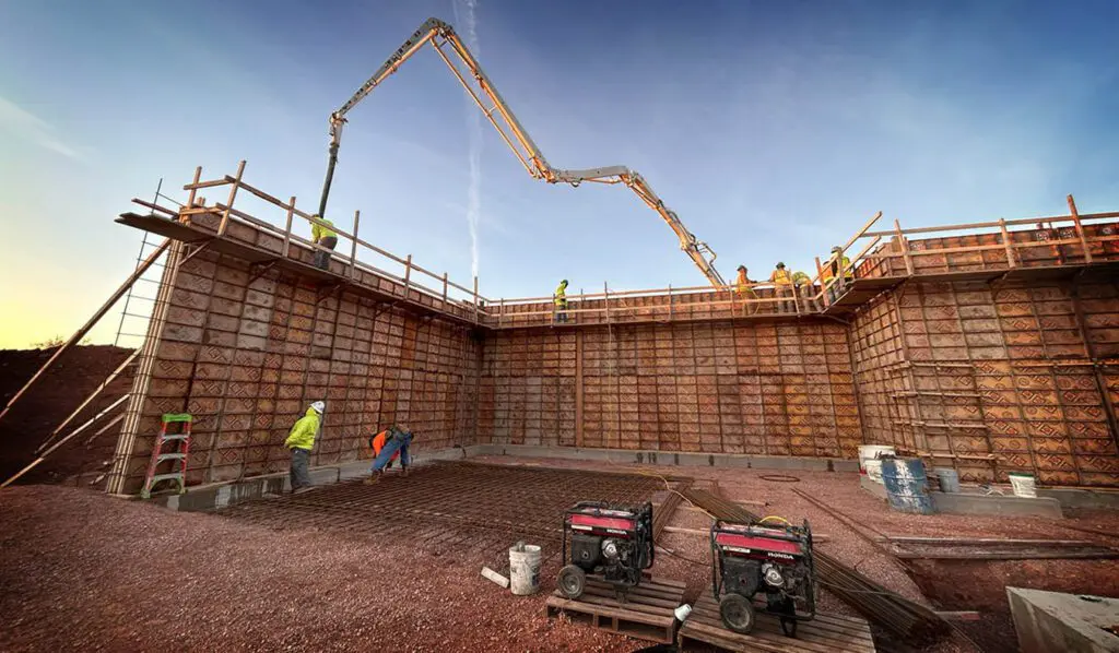 Concrete Wall Pour