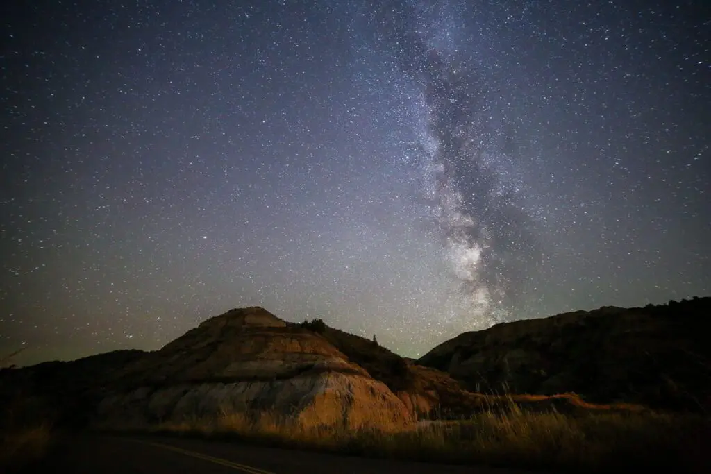 Night full of stars in North Dakota