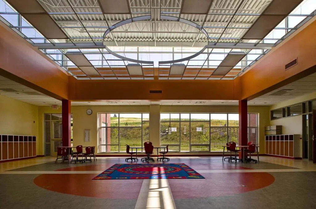 porcupine south dakota school construction - Interior