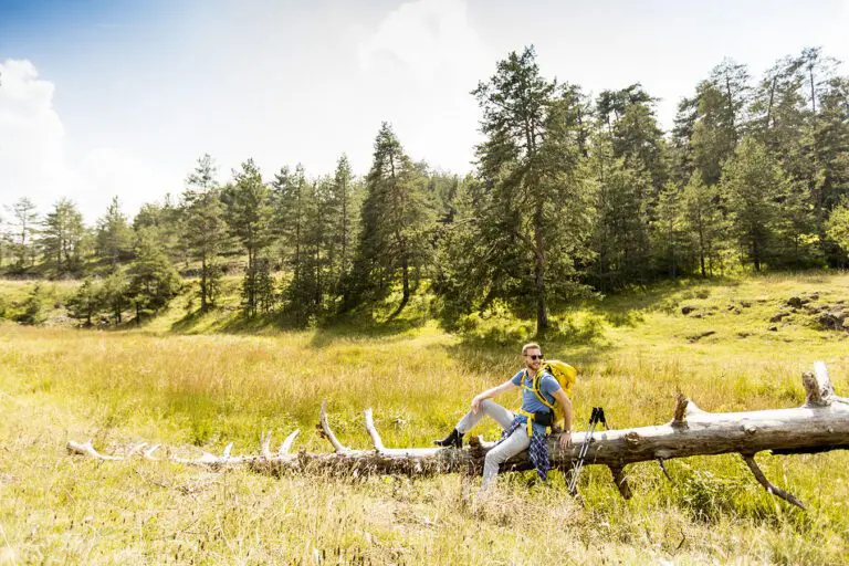 Hiker-taking-a-break-to-rest.