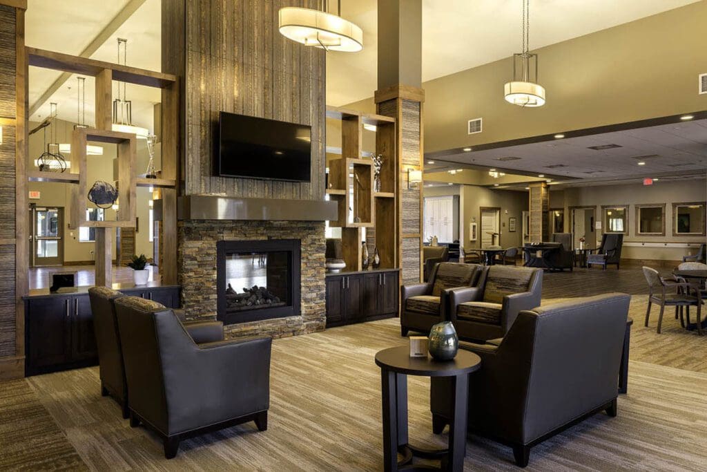Westhills Village Nursing Home in Rapid City Communal Seating Area 2